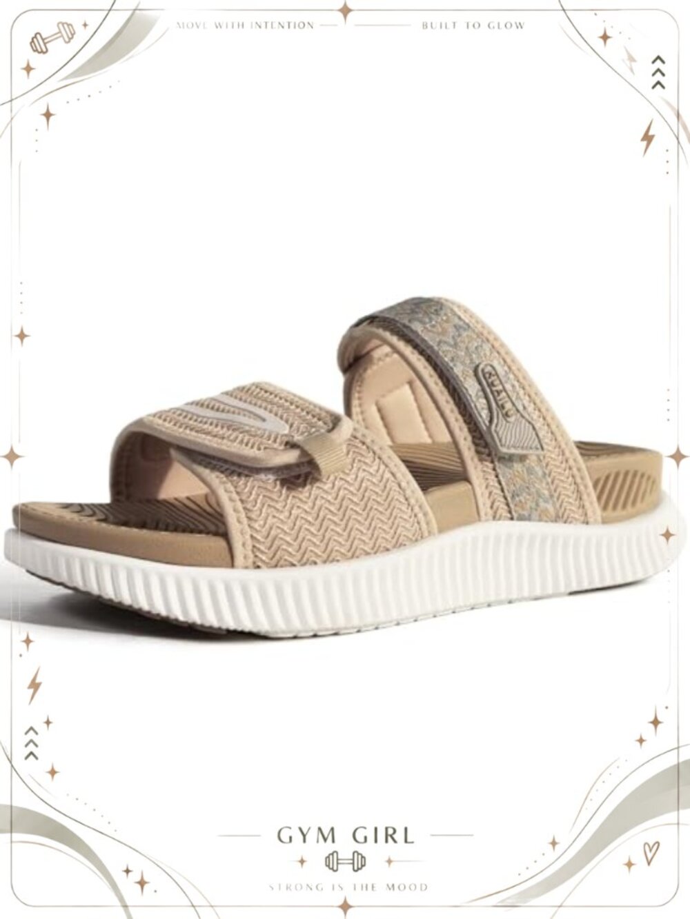 Orthotic Arch Support Slide Sandals Adjustable Strap Slip On